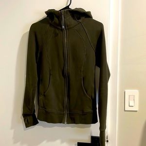 lululemon athletica Dark Green Zip-Up Hoodie